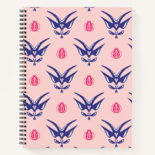 Carnet Hirondelle bleue et cœur rose
