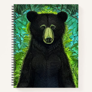Carnet Histoire amusante Petit ours noir
