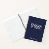 Carnet Histoire AP personnalisée Papier lié Conception si (Intérieur)