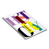 Carnet "HISTOIRE" coloré personnalisé (Côté Droit)