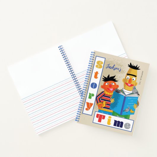 Carnet Histoire de Bert et Ernie | Ajouter Votre Nom (Intérieur)