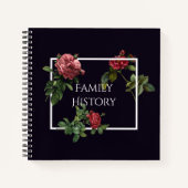 Carnet Histoire familiale Roses Vintages (Devant)