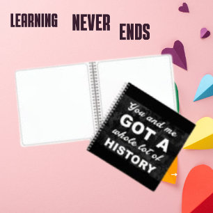 Carnet Histoire Friend Memory Custom Quote Sketch