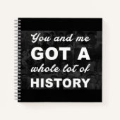 Carnet Histoire Friend Memory Custom Quote Sketch (Devant)