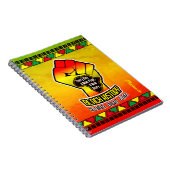 Carnet Histoire noire avec l'Afrique Carte et Poing on Gr (Côté Droit)