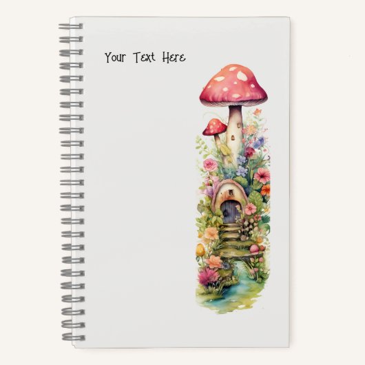 Carnet Histoires de fées Fleurs de champignons (Recto)