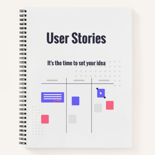 Carnet Histoires d'utilisateurs Notebook pour les membres (Devant)