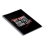 Carnet Hit Hard Run Fast Turn Left Drôle Lecteur De Baseb (Côté Droit)