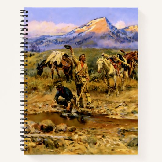 Carnet "Hitting Pay Dirt" de Charles M Russell (Devant)