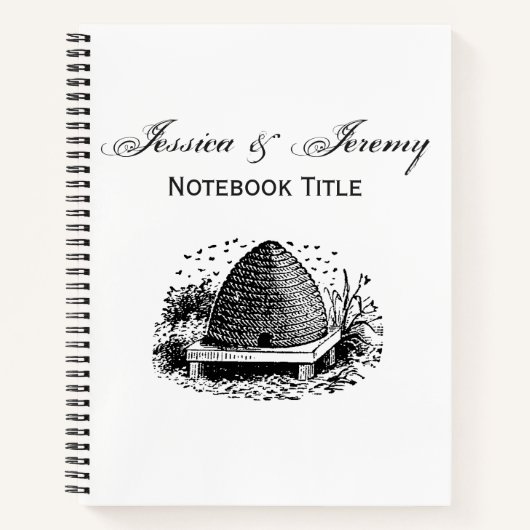 Carnet Hive et abeilles #1 Vintage héraldique (Devant)