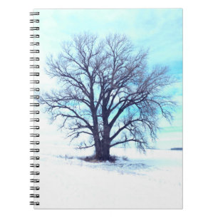 Carnet Hiver bleu