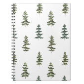 Carnet Hiver branché | Motif d'arbre de Noël (Devant)