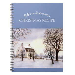 Carnet Hiver en Nouvelle-Angleterre aquarelle peinture