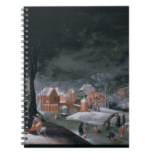 Carnet Hiver (huile sur le panneau) (voyez également