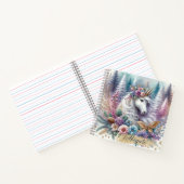 Carnet Hiver Unicorne Magique Scène 3 - Personnaliser (Intérieur)