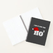 Carnet Ho Ho Ho | Christmas Funny Text Holiday Cadeau (Intérieur)