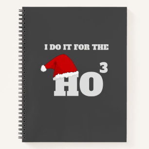 Carnet Ho Ho Ho Christmas Funny Text Holiday Cadeau