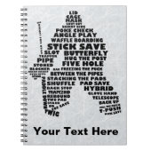 Carnet Hockey Goalie Word Art (Devant)