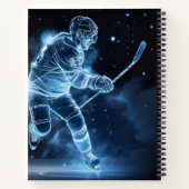 Carnet Hockey sur glace sur texte personnalisé (Dos)