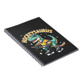 Carnet Hockeysaurus Dinosaure de hockey sur glace Amateur (Côté Droit)