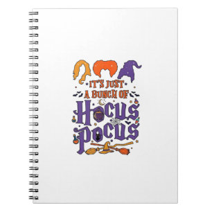 Carnet Hocus Pocus Halloween Sorcières Chaudron Balai Cha