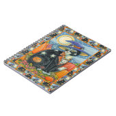 CARNET HOCUS POCUS NOIR CAT WITCH & MOUSE HALLOWEEN (Côté gauche)