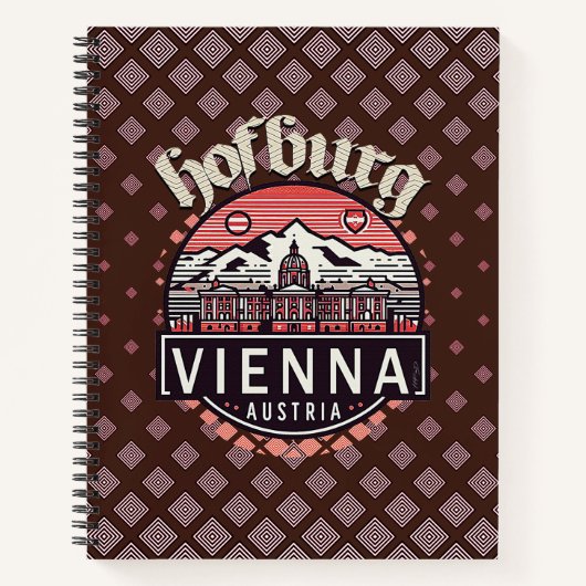 Carnet Hofburg en cercles (Devant)