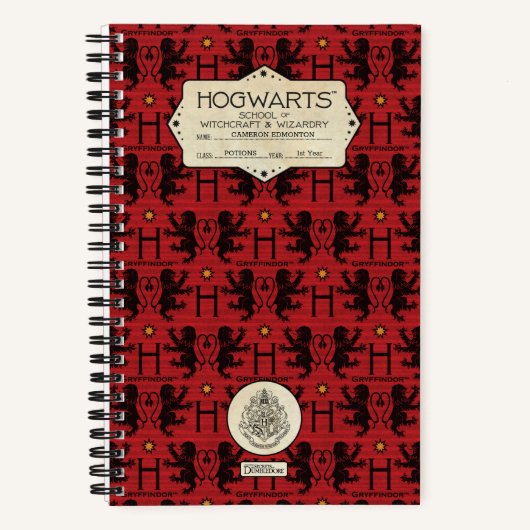 Carnet HOGWARTS™ School GRYFFINDOR™-Klasse (Recto)