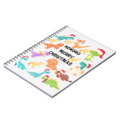 Carnet HoHoHo Joyeux Noël Dinosaure   (Côté gauche)