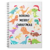 Carnet HoHoHo Joyeux Noël Dinosaure   (Devant)