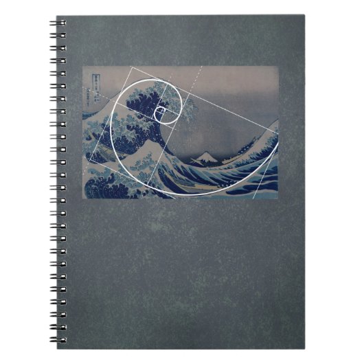 Carnet Hokusai rencontre Fibonacci, rapport d'or (Devant)