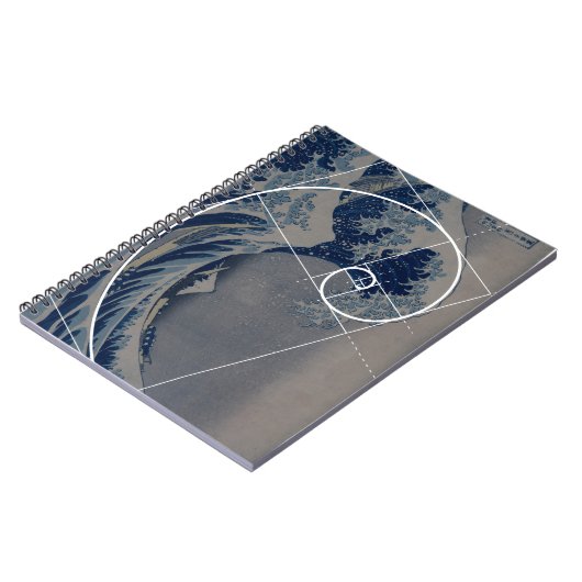 Carnet Hokusai rencontre Fibonacci, rapport d'or (Côté gauche)