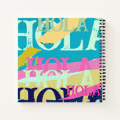 Carnet Hola colorée Abstraite (Dos)