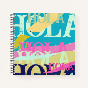 Carnet Hola colorée Abstraite