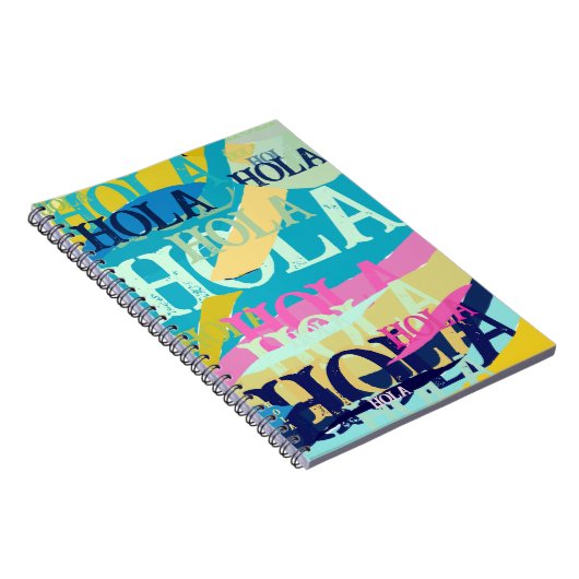 Carnet Hola colorée Abstraite (Côté Droit)