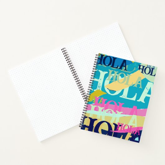 Carnet Hola colorée Abstraite (Intérieur)