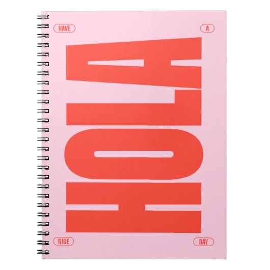 Carnet Hola (Tonalité Rose Douce) (Devant)