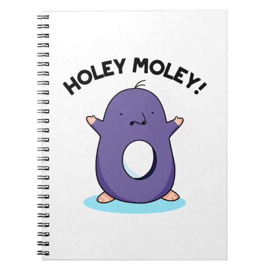 Carnet Holey Moley Funny Mole Pun (Devant)
