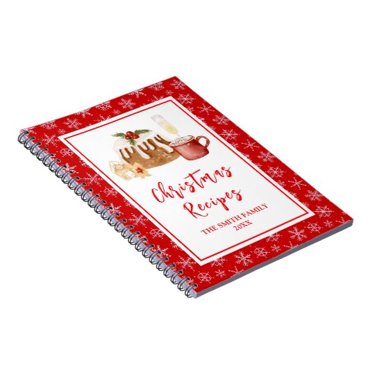 Carnet Holiday Baking Recipes Christmas Pudding (Côté Droit)