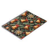 Carnet Holiday Bells, Decorative Christmas Pattern, (Côté gauche)
