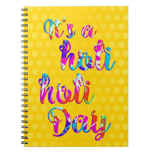 Carnet holiES - C'EST UN HOLI HOLI DAY + votre backgr. (Devant)