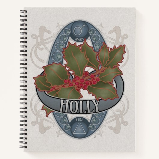 Carnet Holly - Astrologie des fleurs et magie (Devant)