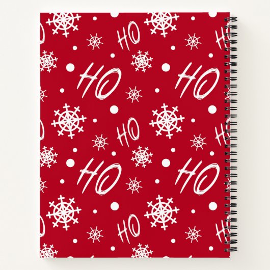 Carnet Holly Jolly Cute Christmas Père Noël Cat (Dos)