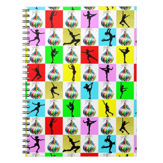 CARNET HOLLY JOLLY FIGURE SKATER NOËL CONCEPTION (Devant)