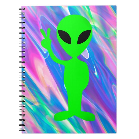 Carnet Hologramme alien (Devant)