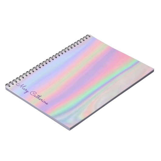 Carnet Hologramme rose (Côté gauche)