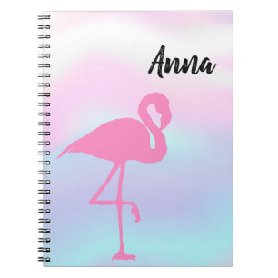 Carnet Holographie Extraordinaire cool, Flamant rose rose