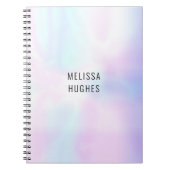 Carnet Holographie moderne simple personnalisée (Devant)