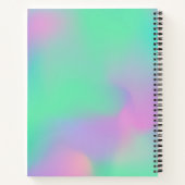 Carnet Holographique Monogramme Mint Green Pink (Dos)