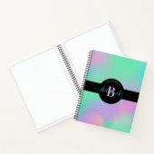 Carnet Holographique Monogramme Mint Green Pink (Intérieur)